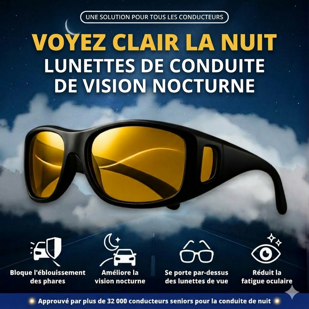 Lunettes Anti-Éblouissement de Nuit