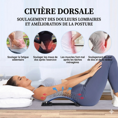 Civière dorsale – Soulagez votre mal de dos, corrigez votre posture et retrouvez un confort au quotidien