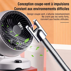 Allume-FEU Électrique 360° – Le Briquet Coupe-Vent Rechargeable USB