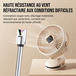 Allume-FEU Électrique 360° – Le Briquet Coupe-Vent Rechargeable USB